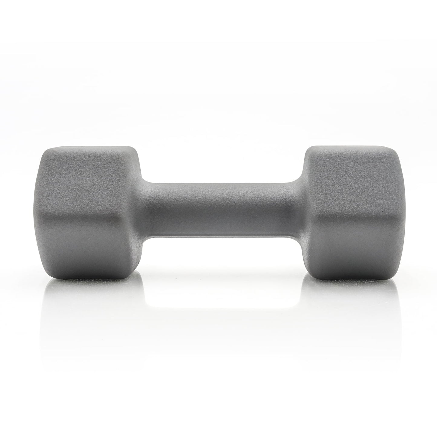 , 15Lb Neoprene Dumbbell, Cool Gray, Single
