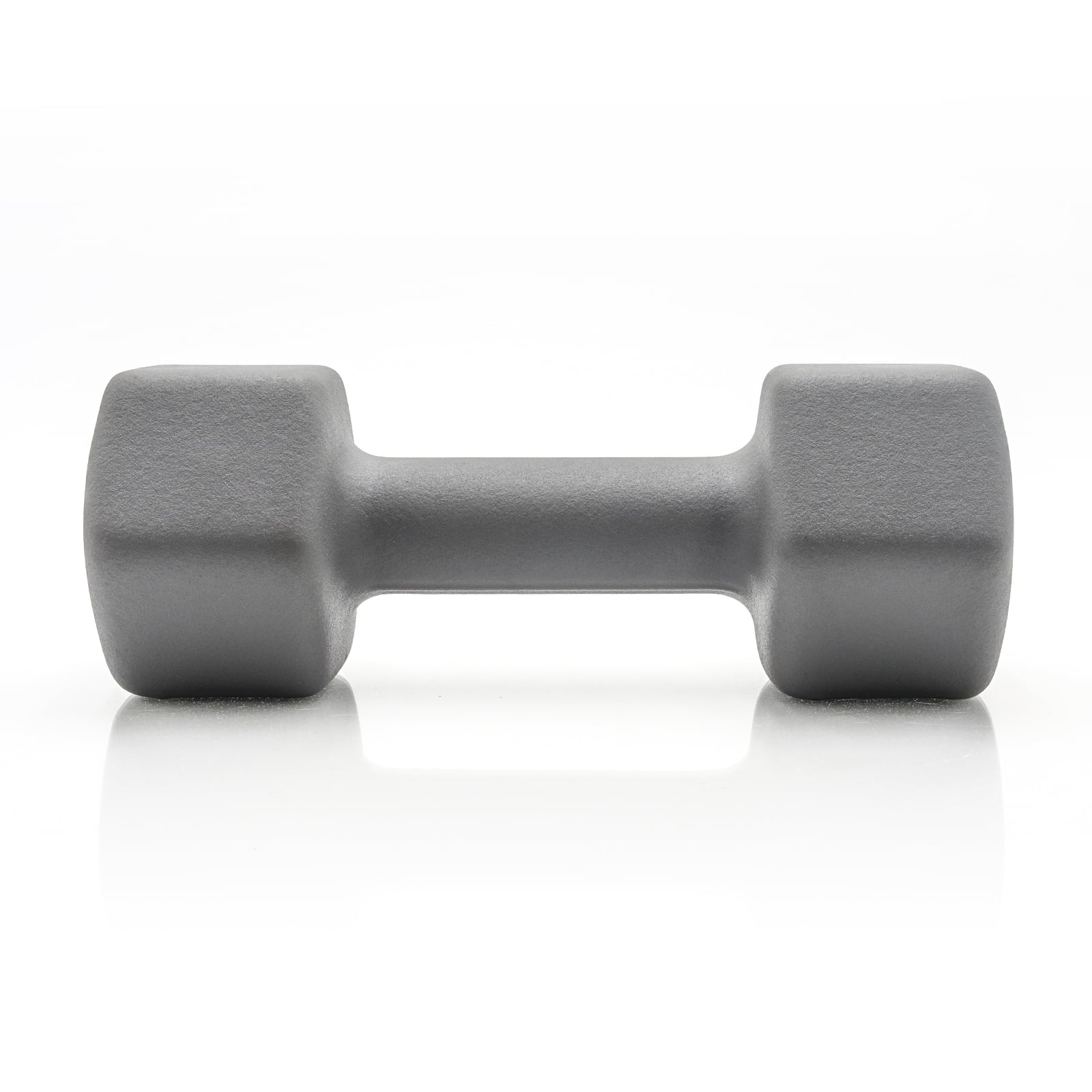 , 15Lb Neoprene Dumbbell, Cool Gray, Single